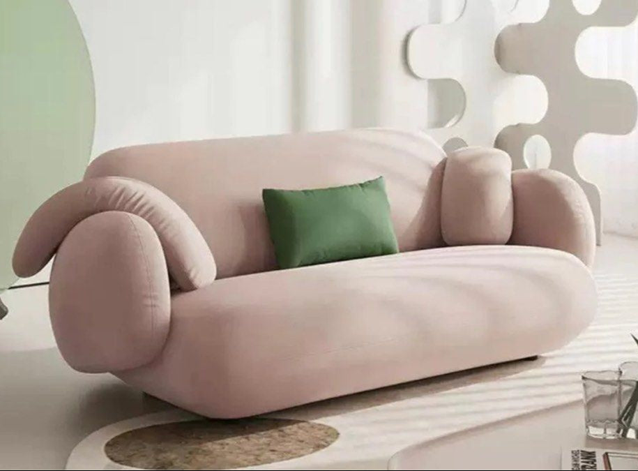 NATH Modern Velvet Sectional Designer Sofa
