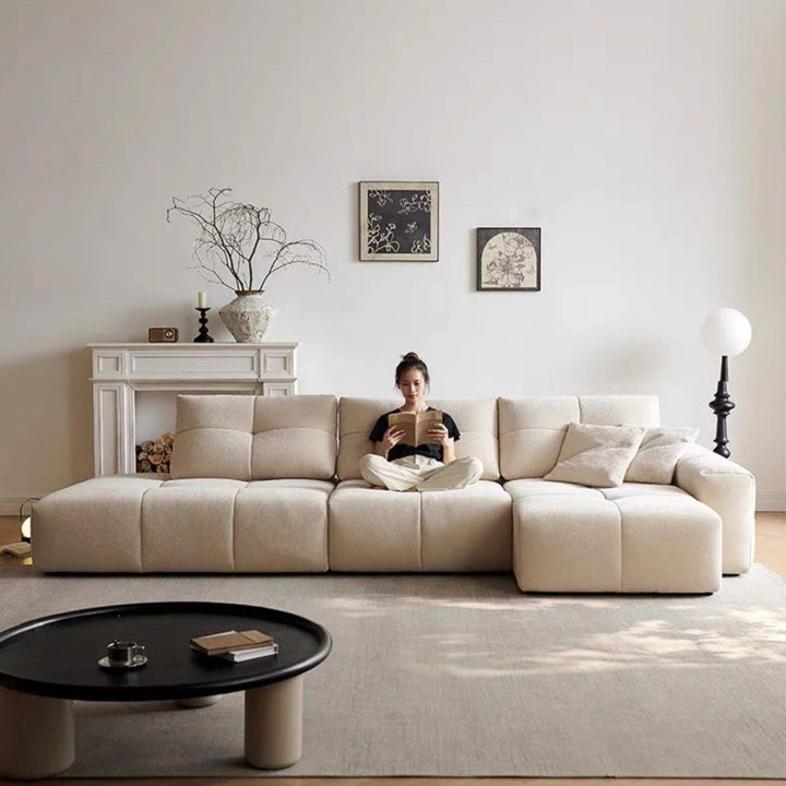 ALESO Scratch Resistant Backrest Slider Sofa
