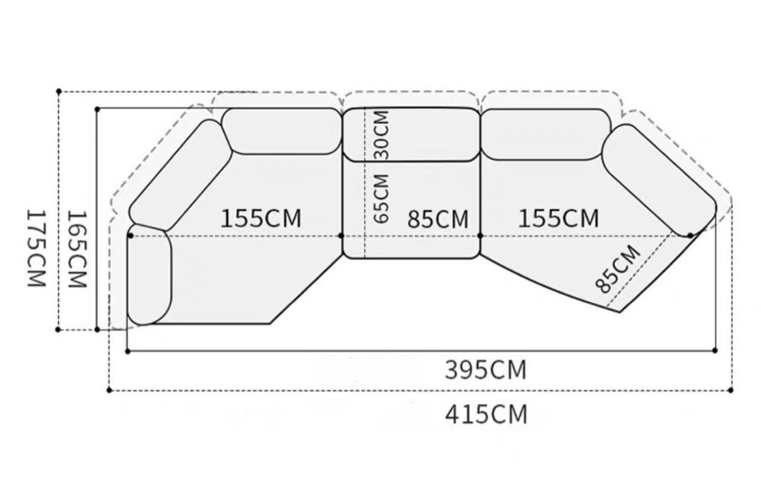MOFI Modern Fabric Sofa