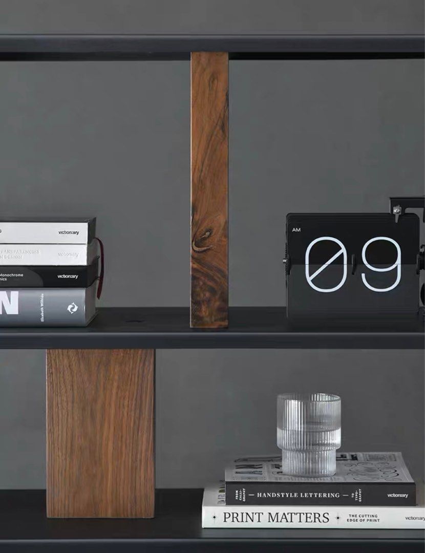 NEIVA Modern Walnut Display Shelf
