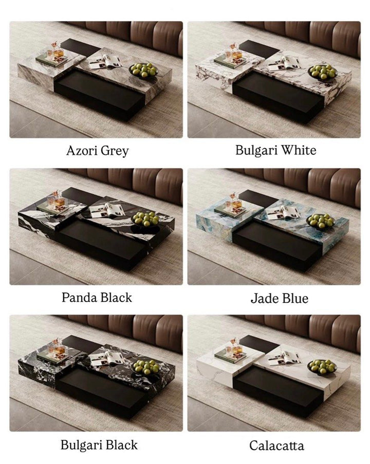 TRISTOA Modern Sintered Stone Coffee Table