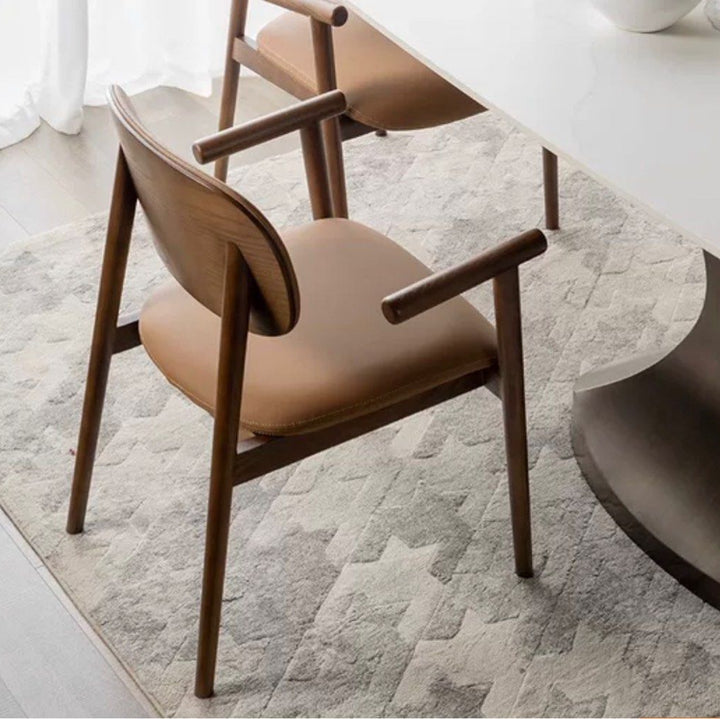 TAGE Modern Leather Dining Armchair
