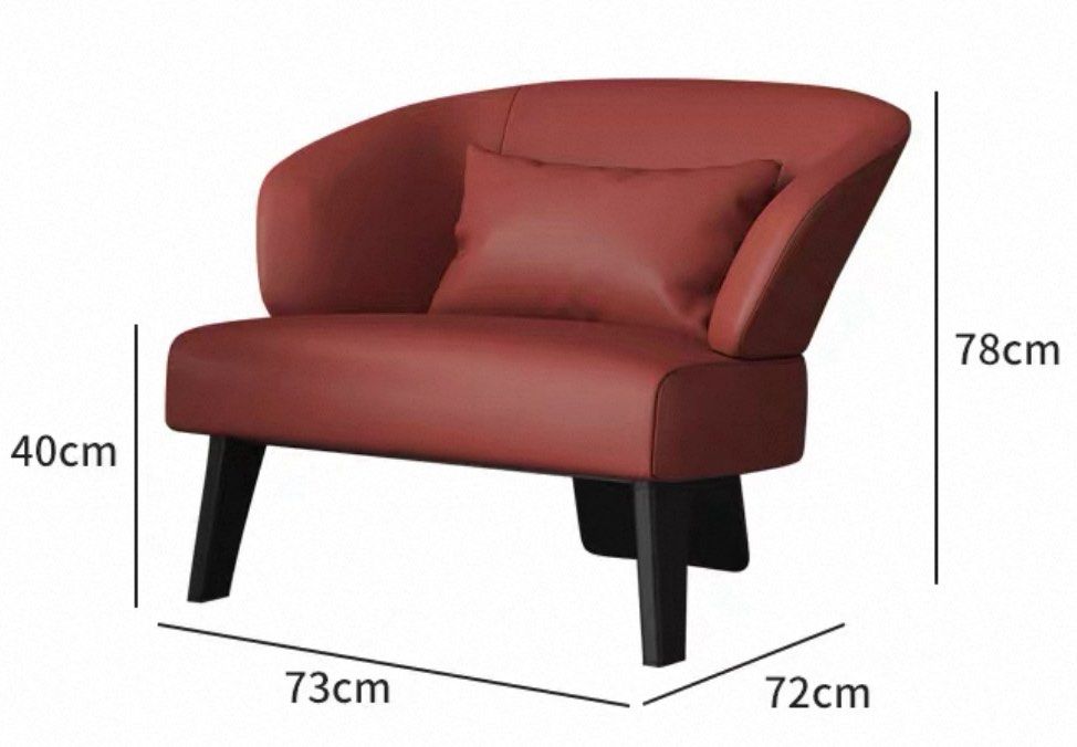 LYRO Modern Leather Lounge Chair