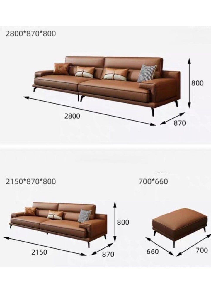 VAST Modern Leather Sofa