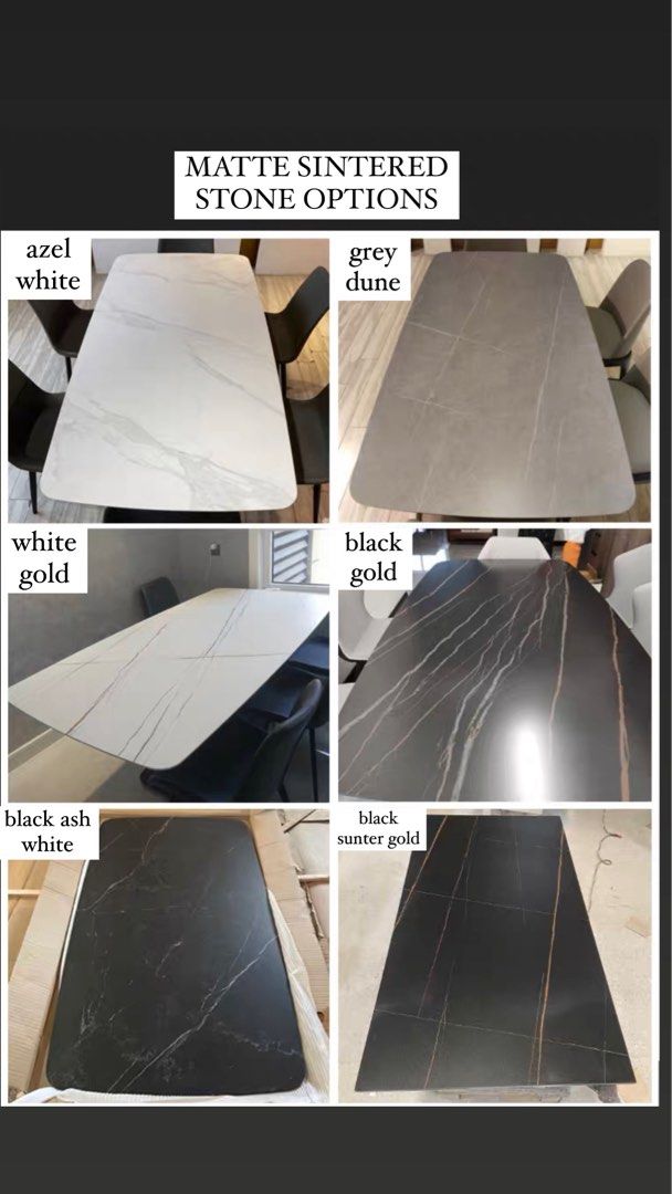 GALLAGHER Modern Sintered Stone Dining Table