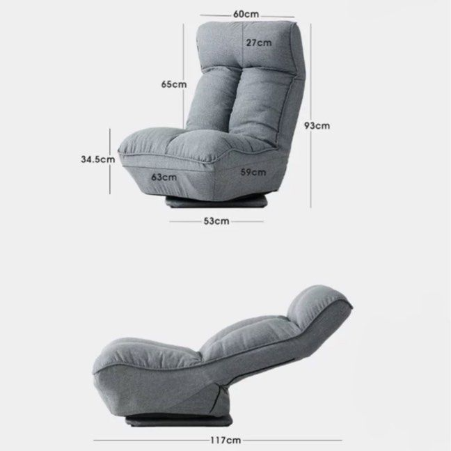 HUNTER Japandi Fabric Lounge Chair