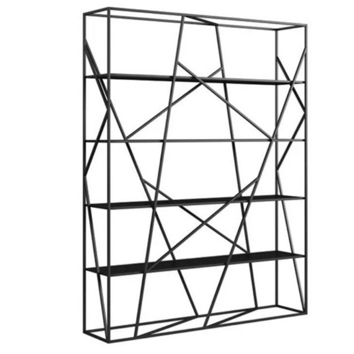 APOLONIO Modern Abstract Wireframe Bookshelf