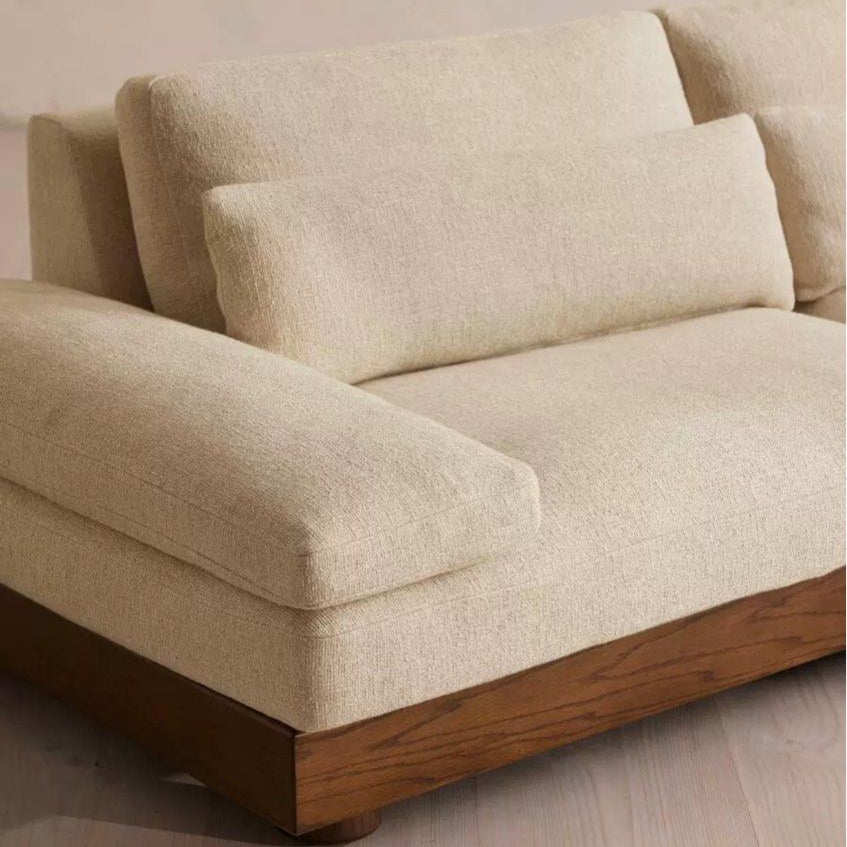 TRIUM Modern Textured Linen Sofa