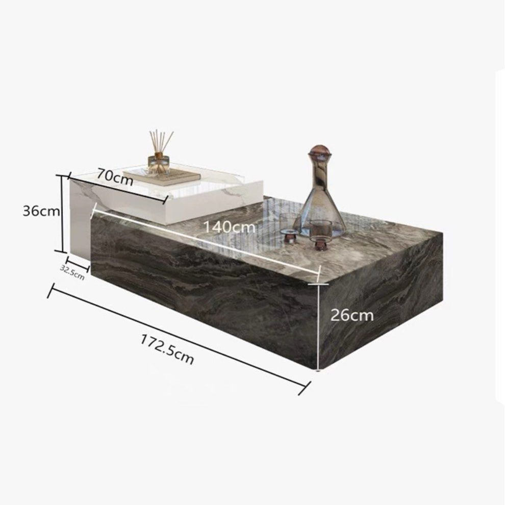 BASSETT Modern Marble Coffee Table