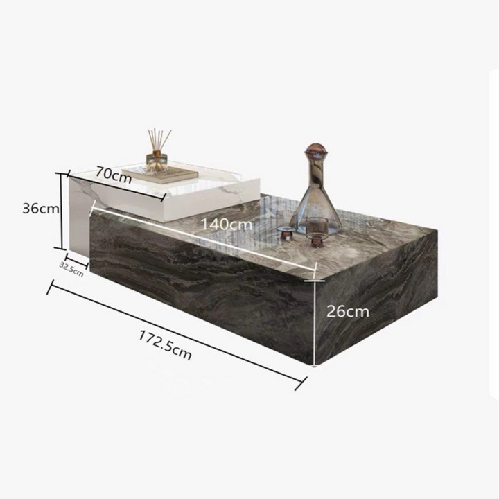 BASSETT Modern Marble Coffee Table