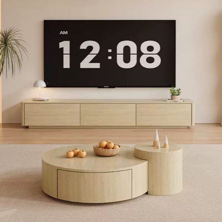 KELZO Japandi TV Console & Coffee Table