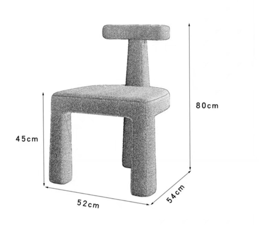 PRESAN Modern Boucle Dining Chair