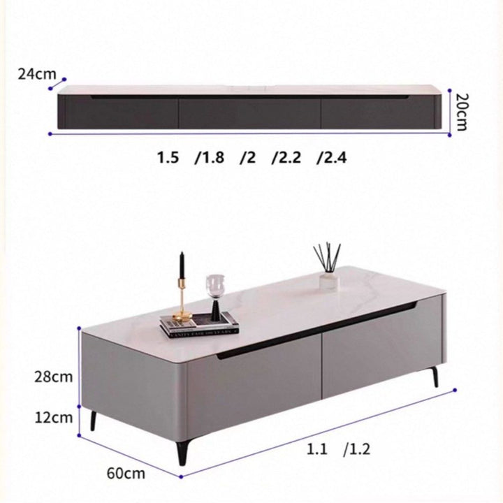 RUSO Modern Sintered Stone Floating TV Console