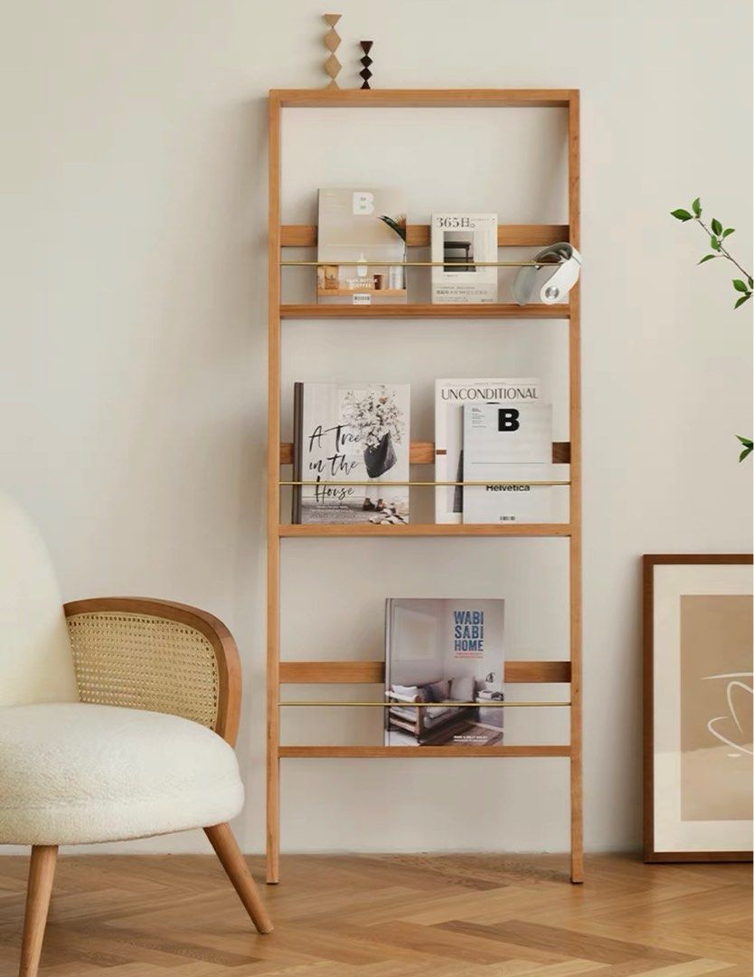 AVINGTON Solid Wood Magazine Rack