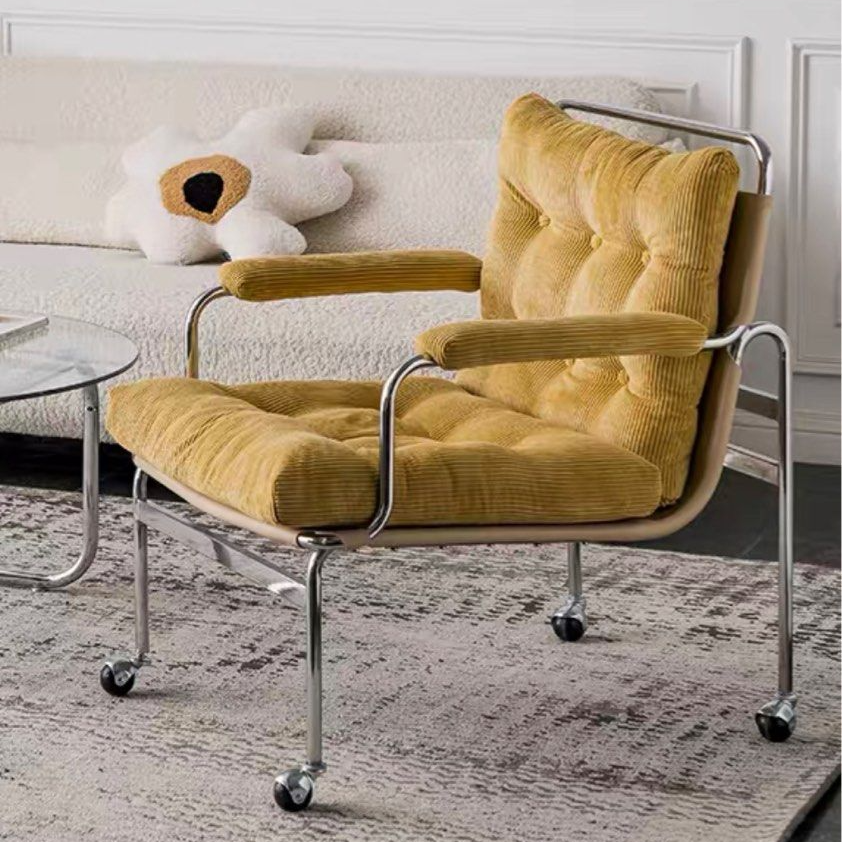 WHITNEY Modern Armchair With Wheels