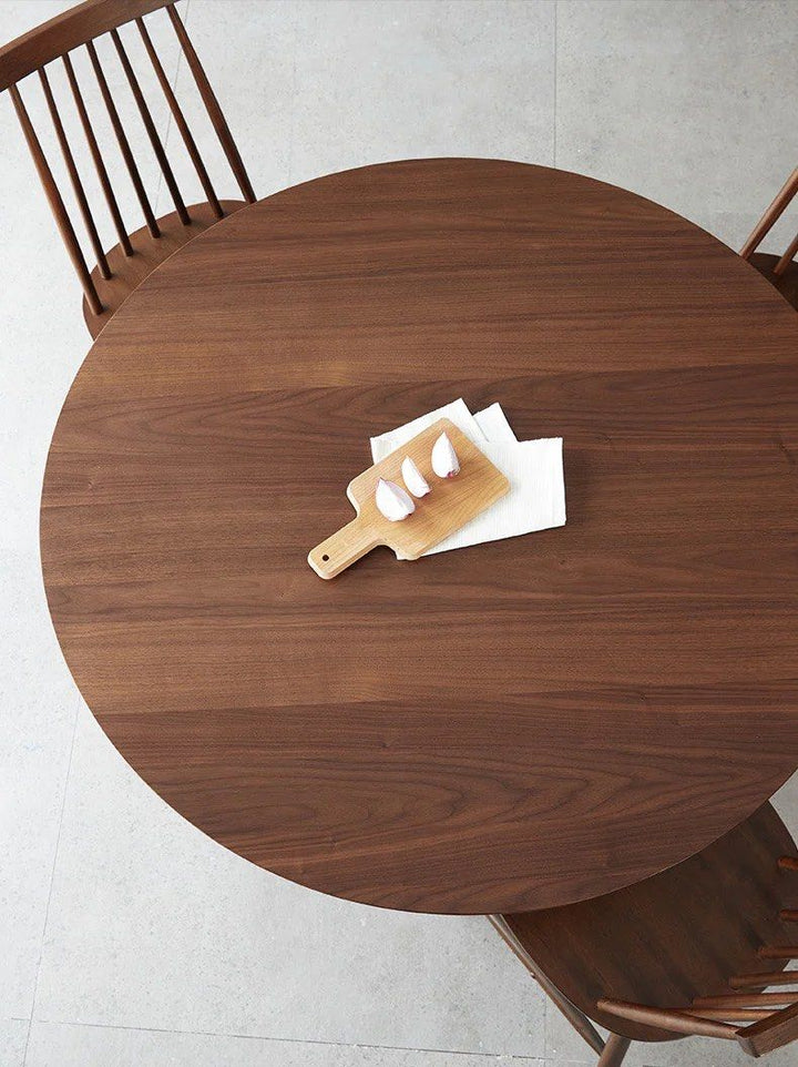 MCGHEE Solid Wood Round Dining Table