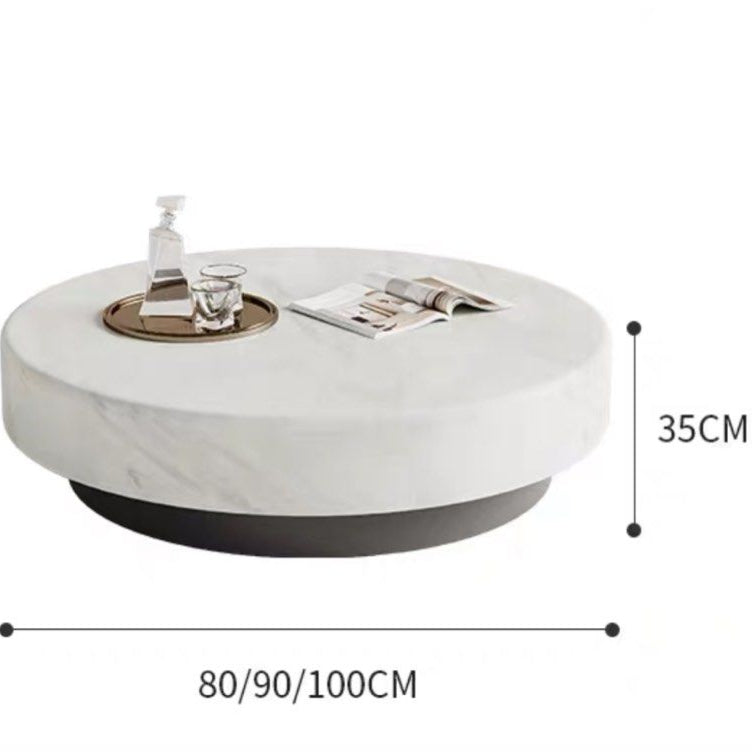 ALI Modern Marble Round Coffee Table