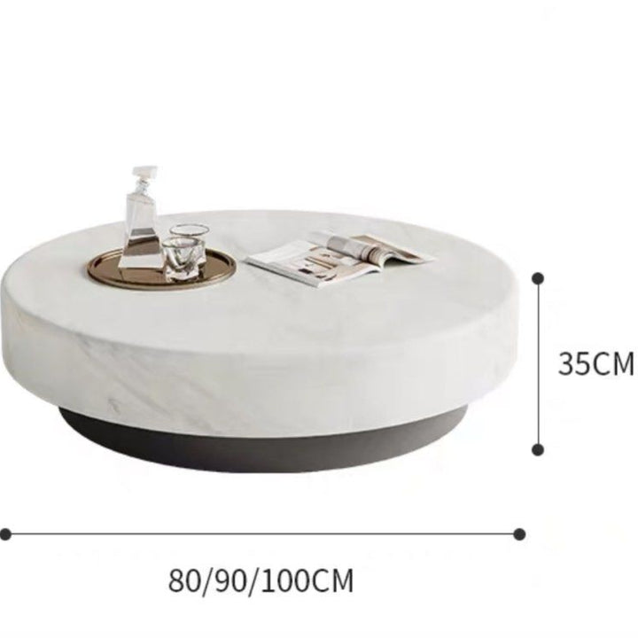 ALI Modern Marble Round Coffee Table