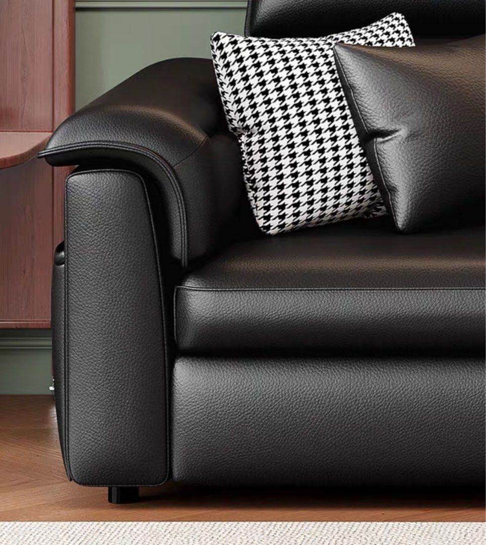 MONZA Scratch Proof Leather Sofa Bed With Storage