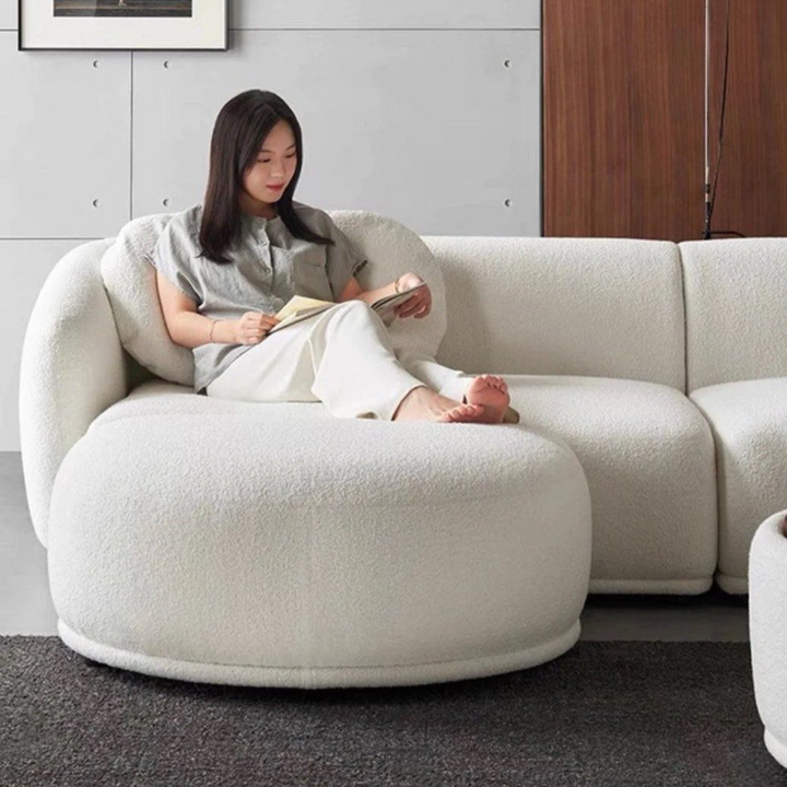 DELVORA Modern Boucle Sofa