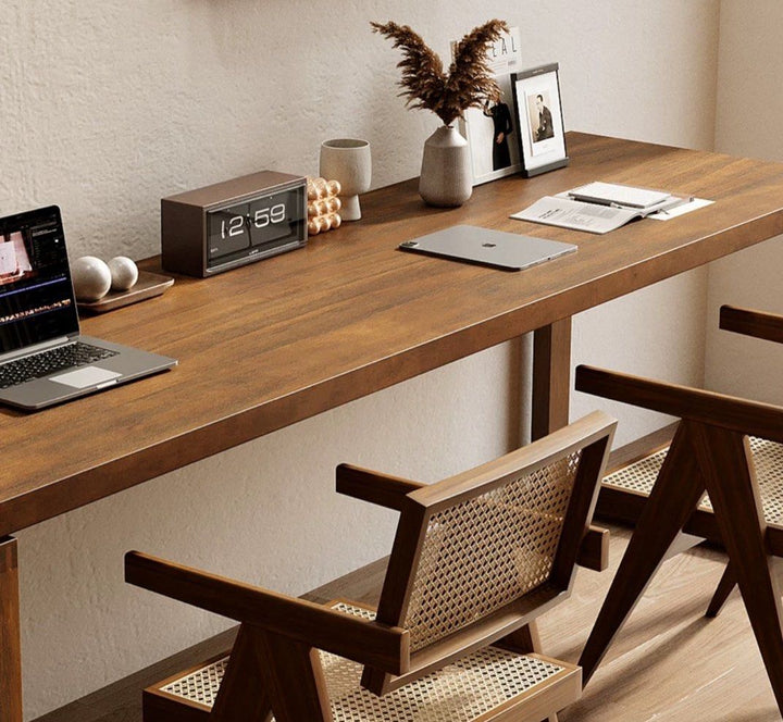 ELKE Solid Wood Study Table