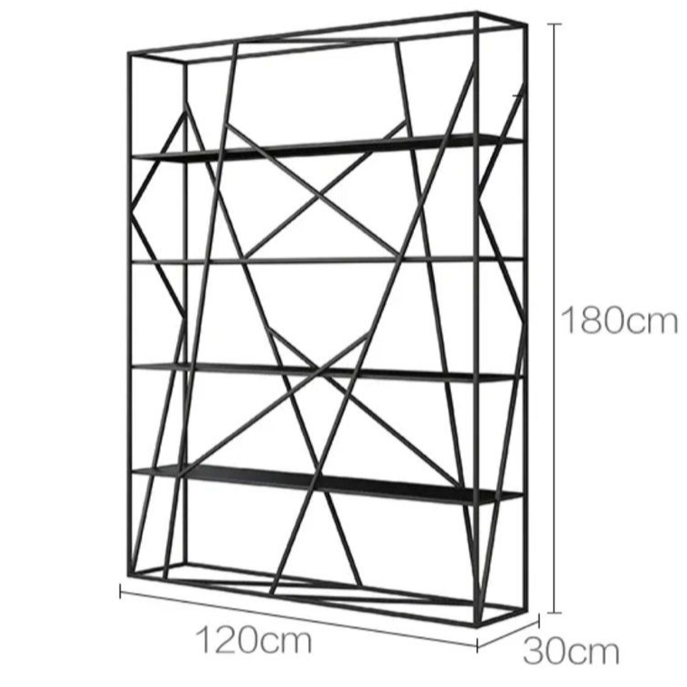 APOLONIO Modern Abstract Wireframe Bookshelf