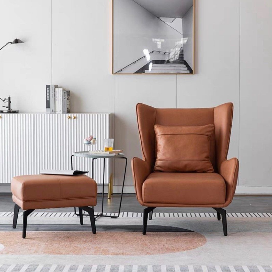 TANNER Modern Leather Armchair