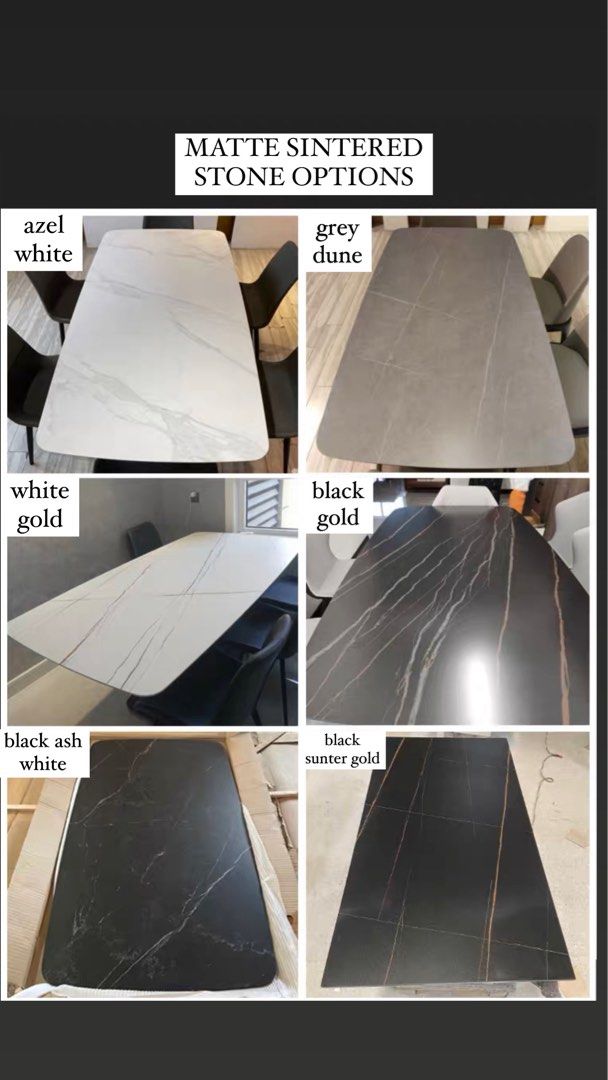 GALLAGHER Modern Sintered Stone Dining Table