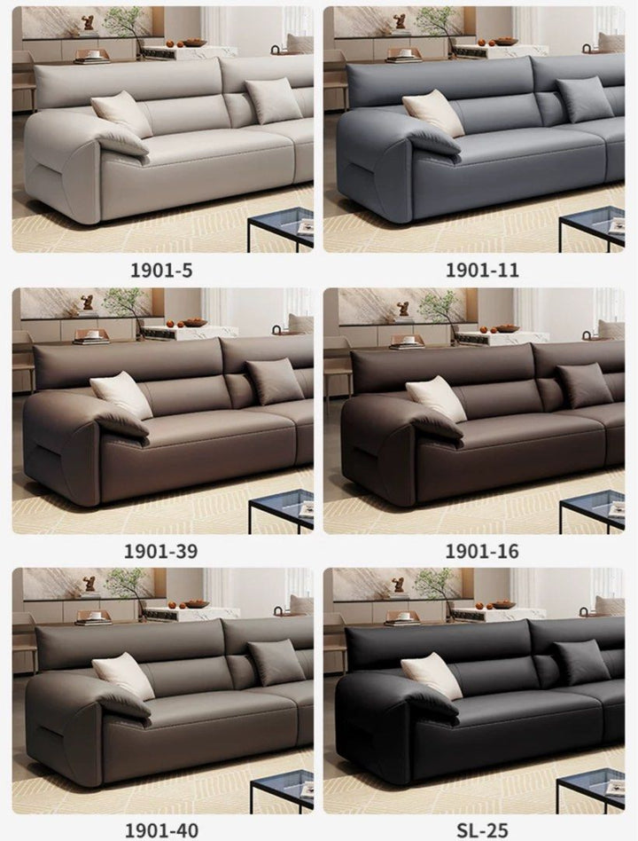 JOSH Modern Genuine Leather Sofa