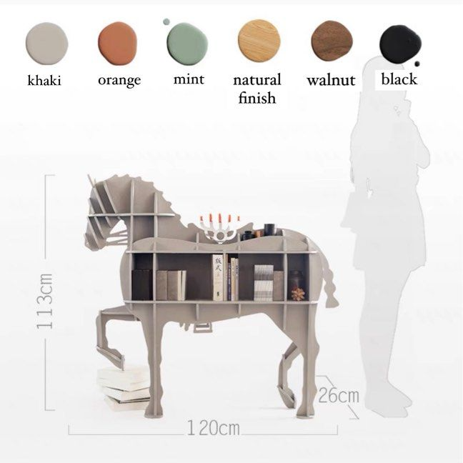 LUMIÈRE Modern Horse Shelf