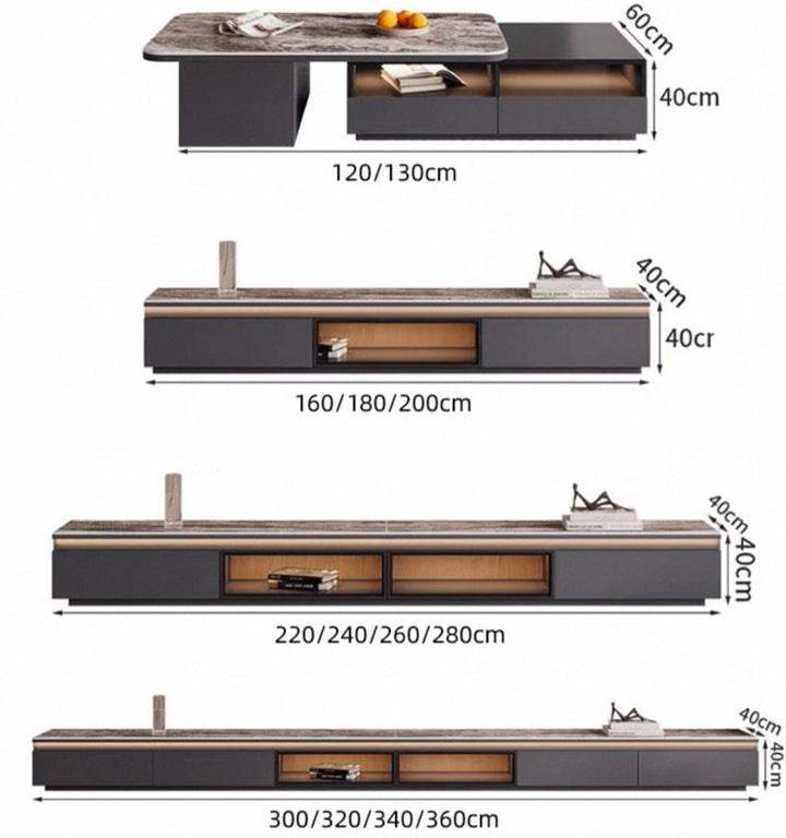 URBAN Modern Sintered Stone TV Console