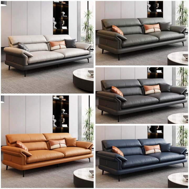 AFIONE Modern Genuine Leather Sofa