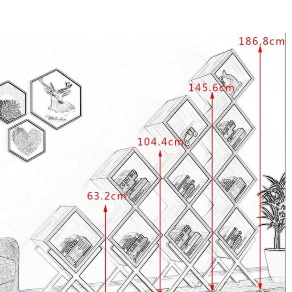LIZIANE Modern Modular Display Shelf