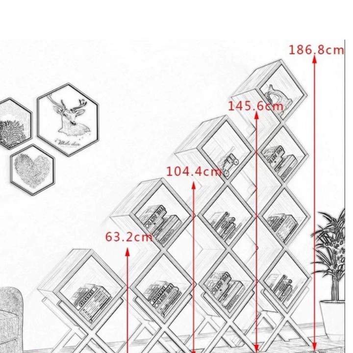 LIZIANE Modern Modular Display Shelf