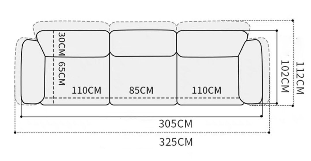 MOFI Modern Fabric Sofa
