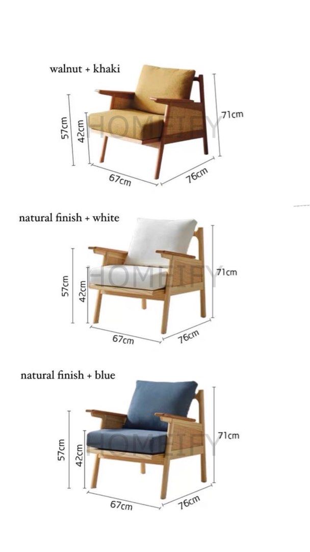 VIOLA Solid Wood Modern Lounge Chair