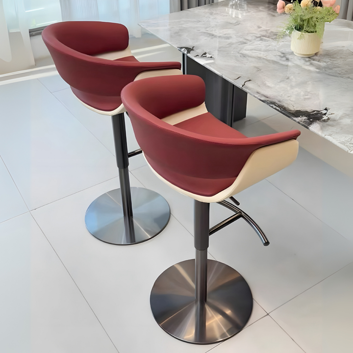 TAMSA Modern Leather Bar Stool
