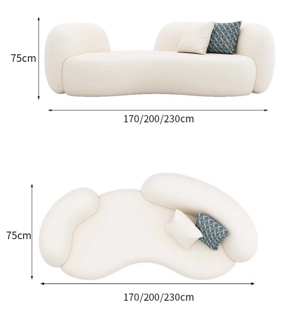 RAZEL Modern Boucle Sofa
