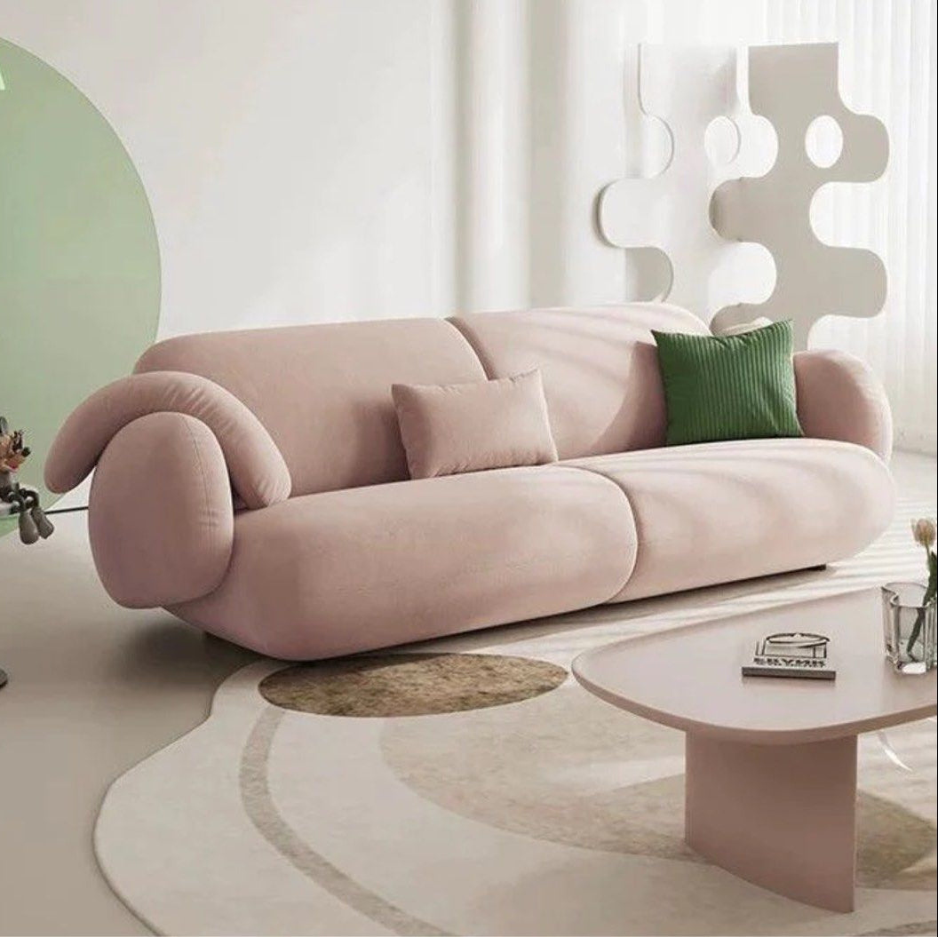 NATH Modern Velvet Sectional Designer Sofa