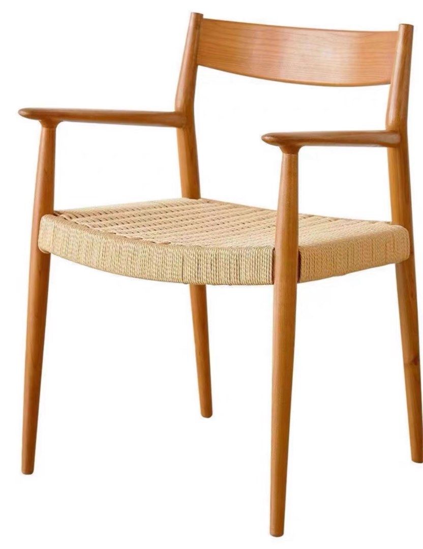 TIERRA Japandi Rope Woven Dining Chair