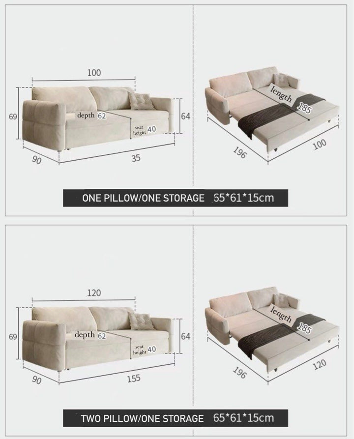 JEKO Modern Storage Sofa Bed