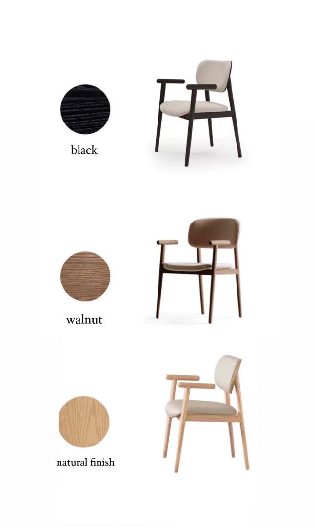 TAGE Modern Leather Dining Armchair