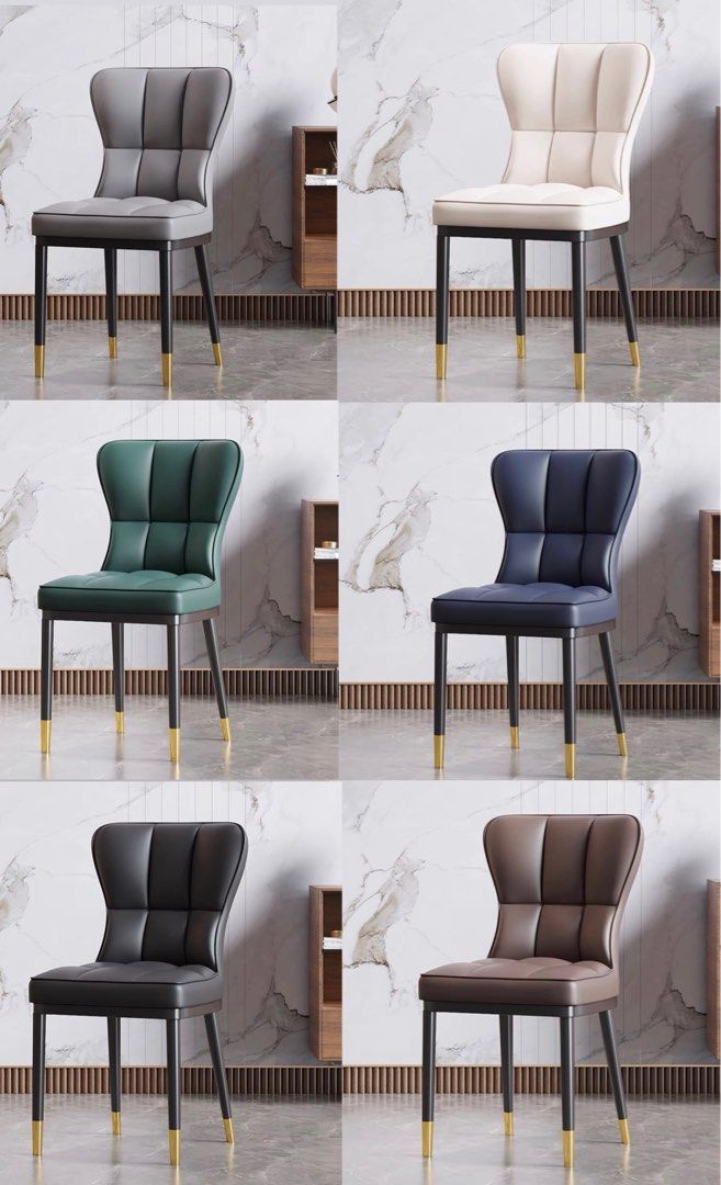 LUSSO Modern Leather Dining Chair