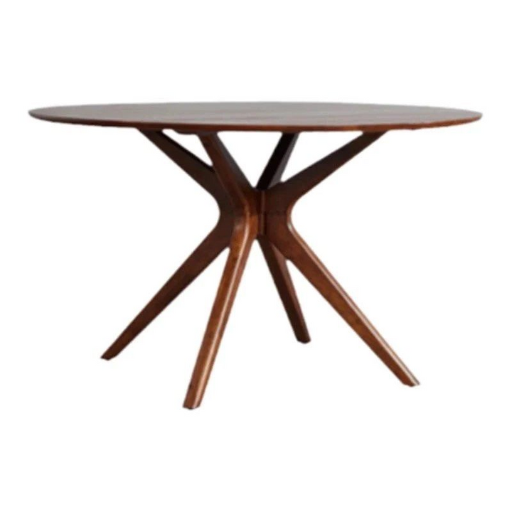MCGHEE Solid Wood Round Dining Table
