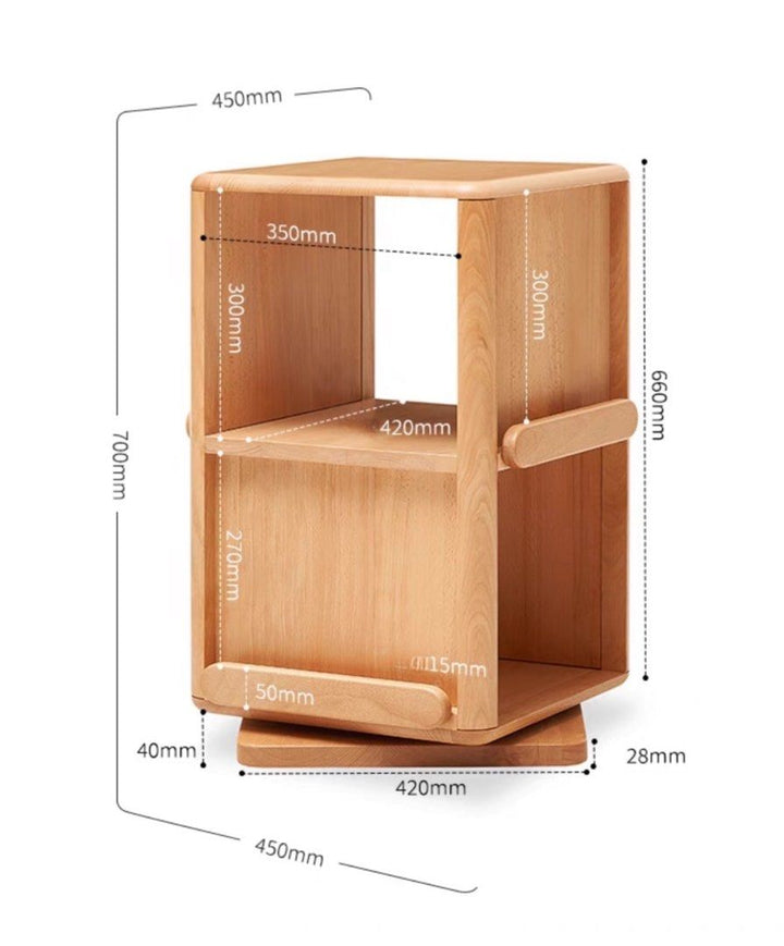 EILIEA Scandinavian Swivel Bookshelf