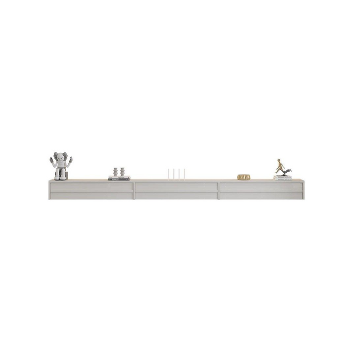 HYDRO Modern Solid Wood Floating TV Console