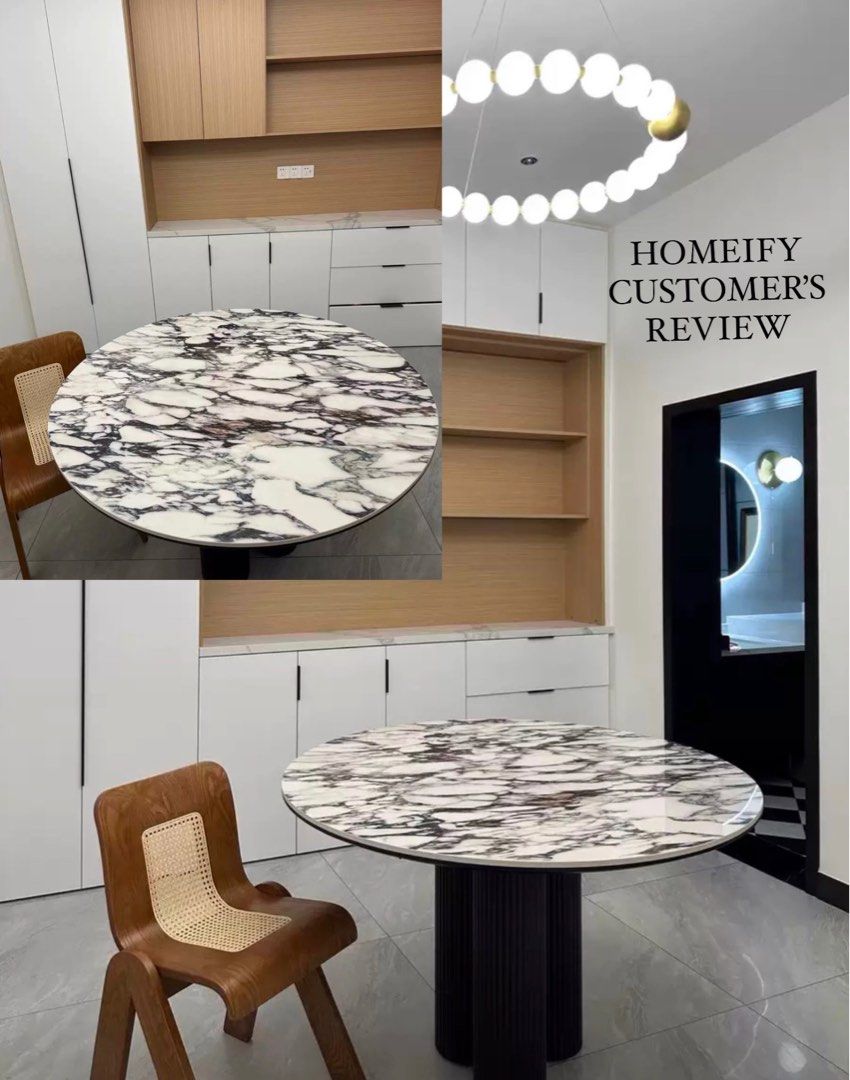 LOPEZ Round Marble Dining Table