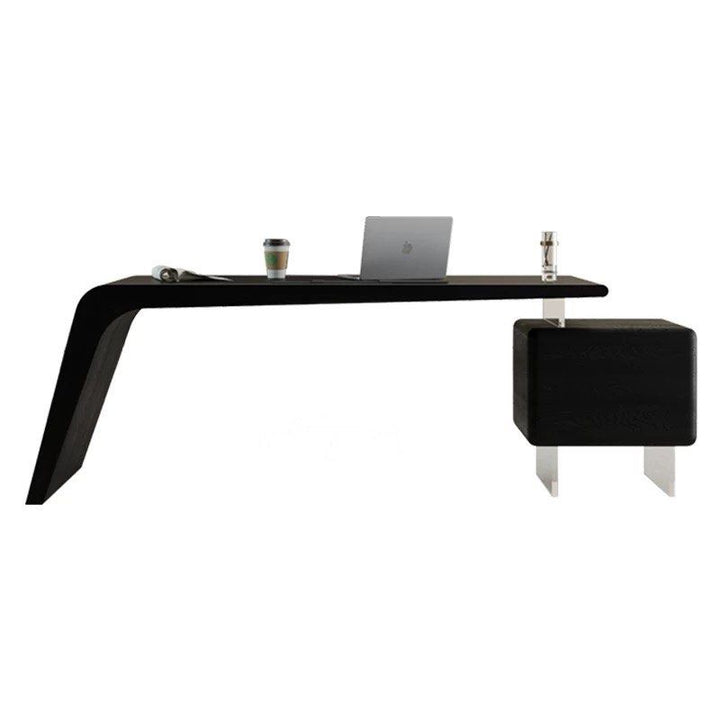 FRANZ Modern Saddle Leather Study Table