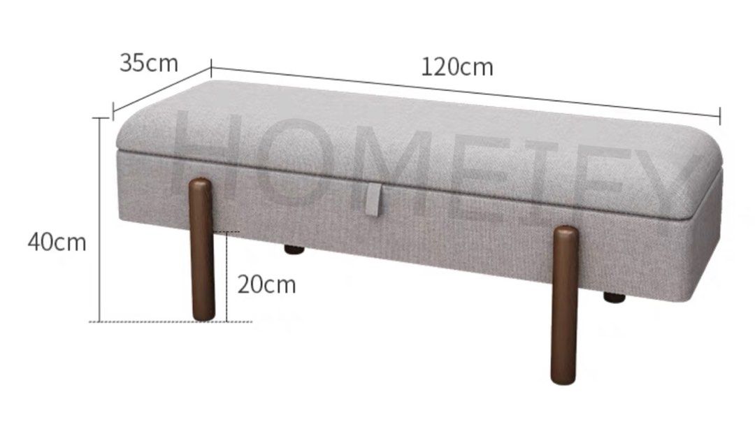 BERKELEY Modern Storage Bench