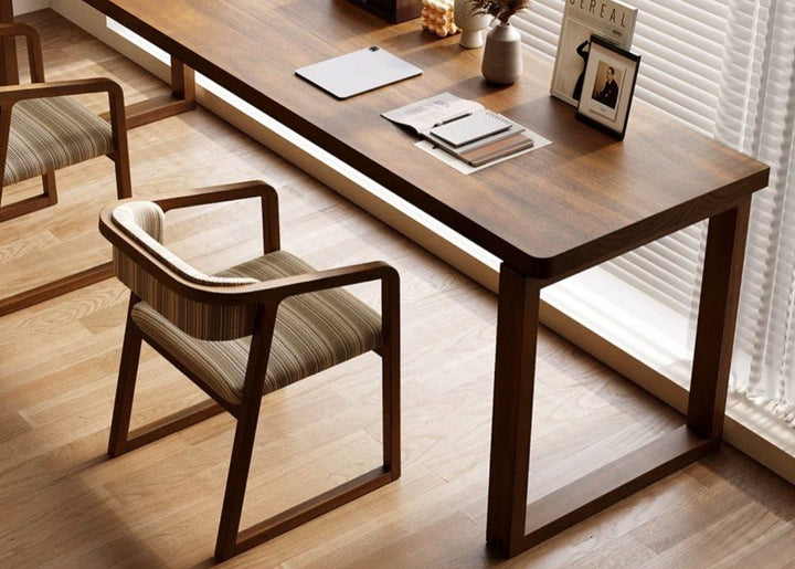 ELKE Solid Wood Study Table